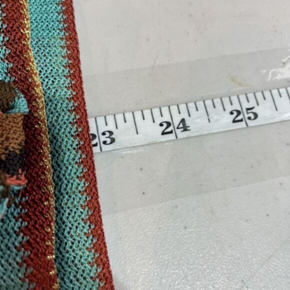 Zara Trafaluc‎ Oversized Boho Stripe Knit Semi Sheer Lightweight Top Shirt Small - Picture 7 of 7